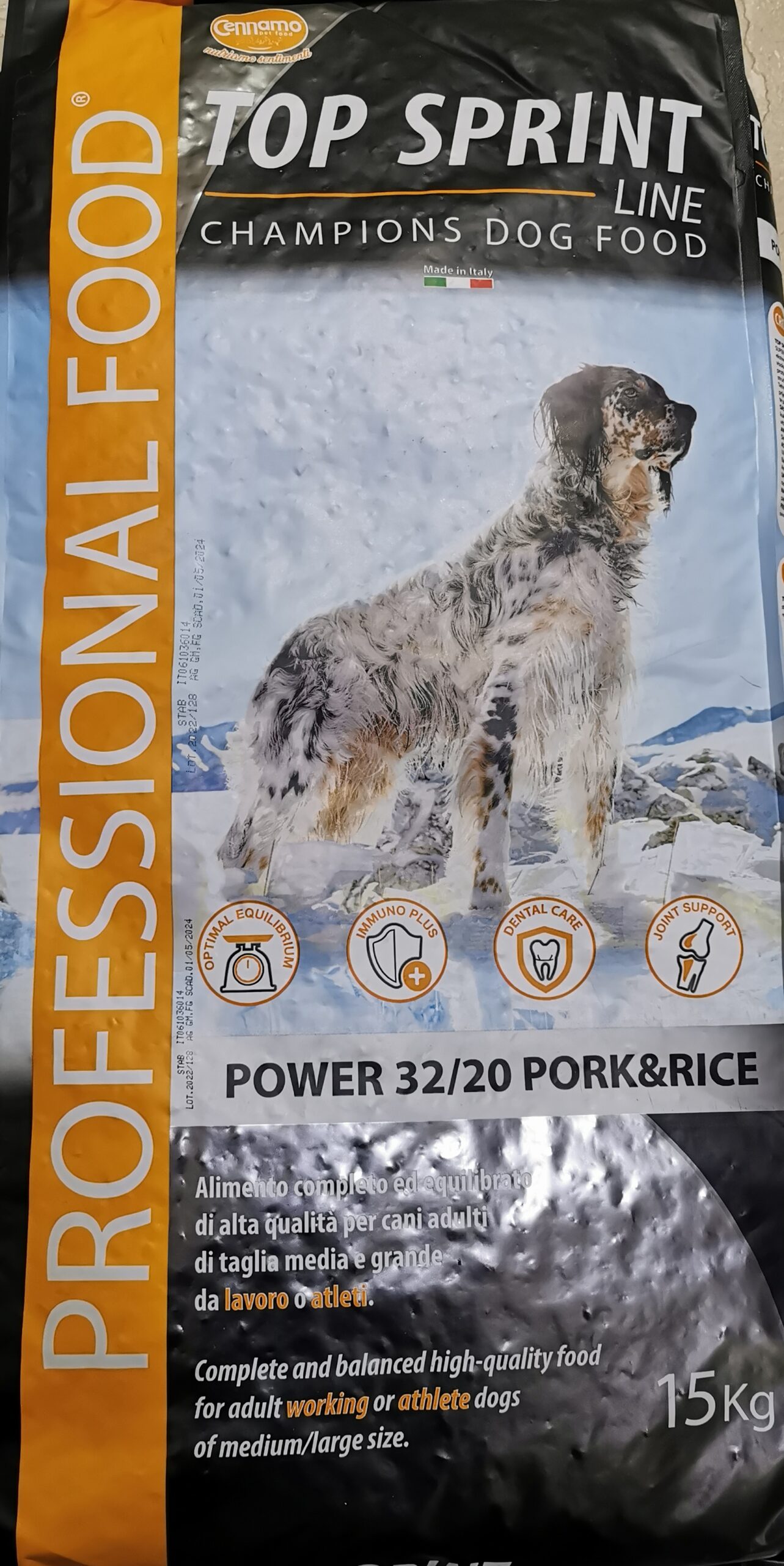 cibo per cani Professional food 32/20 top sprint 15 kg – FoodPet – Negozio  di alimenti per animali domestici